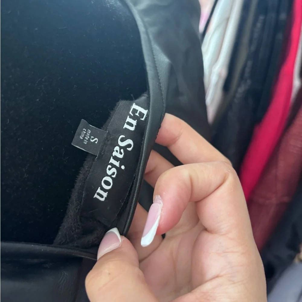 En Saison Faux Leather Mini Dress - Picture 4 of 4